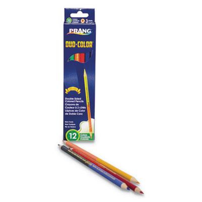View larger image of Duo-Color Colored Pencil Sets, 3 mm, Assorted Lead and Barrel Colors, 6/Pack