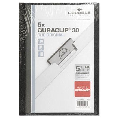View larger image of DuraClip Report Cover, Clip Fastener,  8.5 x 11, Clear/Black, 5/Pack