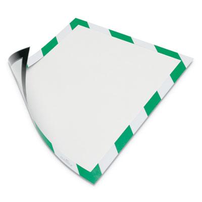View larger image of DURAFRAME Security Magnetic Sign Holder, 8.5 x 11, Green/White Frame, 2/Pack