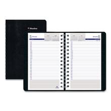 DuraGlobe Daily Planner, 30-Minute Appointments, 8 x 5, Black Soft Cover, 12-Month (Jan to Dec): 2023