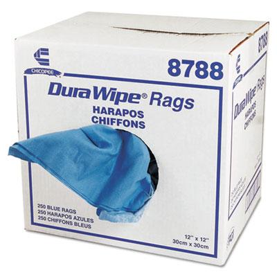 View larger image of DuraWipe General Purpose Towels, 1-Ply, 12 x 12, Unscented, Blue, 250/Carton