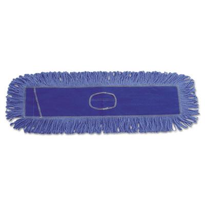 View larger image of Dust Mop Head, Cotton/Synthetic Blend, 36 x 5, Looped-End, Blue
