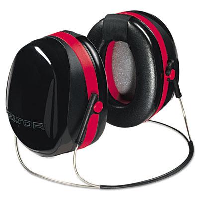 View larger image of E-A-R Peltor OPTIME 105 Behind-The-Head Earmuffs, 29 dB NRR, Red/Black