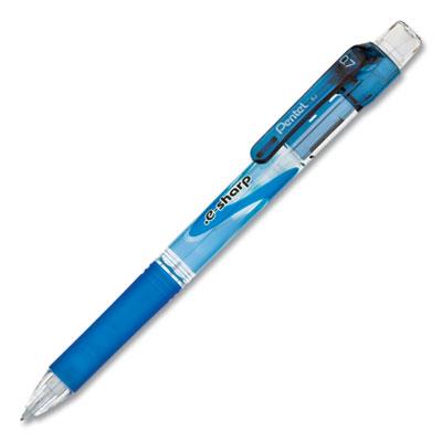 View larger image of .e-Sharp Mechanical Pencil, 0.7 mm, HB (#2), Black Lead, Blue Barrel, Dozen
