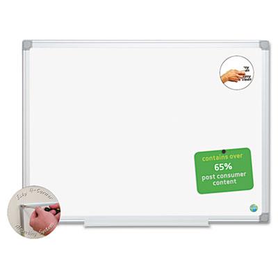 View larger image of Earth Silver Easy-Clean Dry Erase Board, Reversible, 24 x 18, White Surface, Silver Aluminum Frame