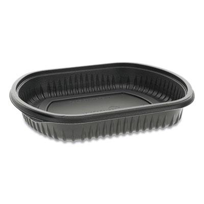 View larger image of Clearview Micromax Microwavable Container, 36 oz, 9.38 x 8 x 1.5, Black, Plastic, 250/Carton
