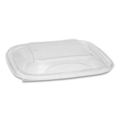 View larger image of EarthChoice Recycled PET Container Lid, For 24-32 oz Container Bases, 7.38 x 7.38 x 0.82, Clear, Plastic, 300/Carton