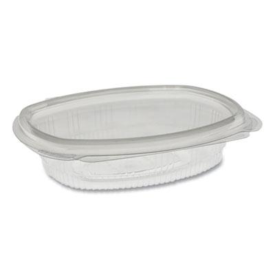 View larger image of EarthChoice Recycled PET Hinged Container, 8 oz, 4.92 x 5.87 x 1.32, Clear, Plastic, 200/Carton