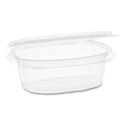 View larger image of EarthChoice Recycled PET Hinged Container, 12 oz, 4.92 x 5.87 x 1.89, Clear, Plastic, 200/Carton