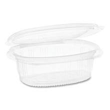 EarthChoice Recycled PET Hinged Container, 16 oz, 4.92 x 5.87 x 2.48, Clear, Plastic, 200/Carton