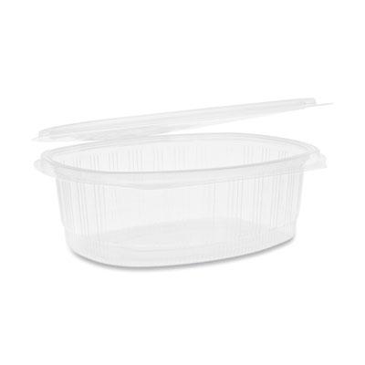 View larger image of EarthChoice Recycled PET Hinged Container, 48 oz, 8.88 x 7.25 x 2.94, Clear, Plastic, 190/Carton