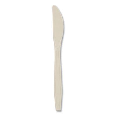 View larger image of EarthChoice PSM Cutlery, Heavyweight, Knife, 7.5", Tan, 1,000/Carton