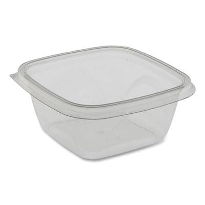 View larger image of EarthChoice Square Recycled Bowl, 16 oz, 5 x 5 x 1.75, Clear, Plastic, 504/Carton