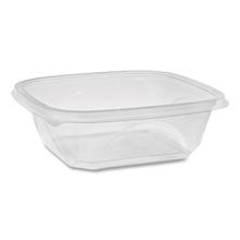 EarthChoice Square Recycled Bowl, 32 oz, 7 x 7 x 2, Clear, Plastic, 300/Carton