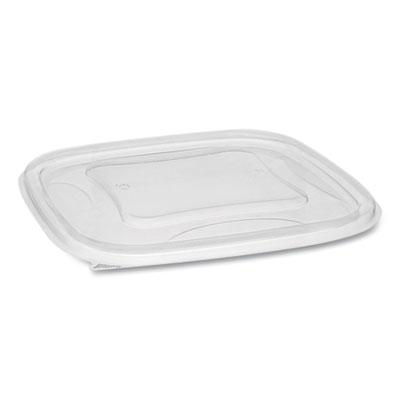 View larger image of EarthChoice Square Recycled Bowl Flat Lid, 7.38 x 7.38 x 0.26, Clear, Plastic, 300/Carton