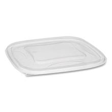 EarthChoice Square Recycled Bowl Flat Lid, 7.38 x 7.38 x 0.26, Clear, Plastic, 300/Carton