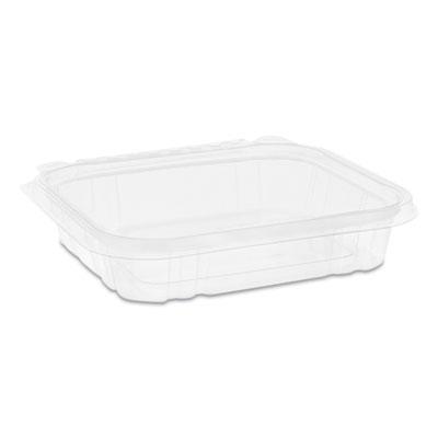 View larger image of EarthChoice Tamper Evident Recycled Hinged Lid Deli Container, 16 oz, 7.25 x 6.38 x 1, Clear, Plastic, 240/Carton