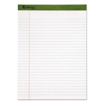 View larger image of Earthwise By Ampad Recycled Writing Pad, Wide/legal Rule, Politex Green Headband, 50 White 8.5 X 11.75 Sheets, Dozen