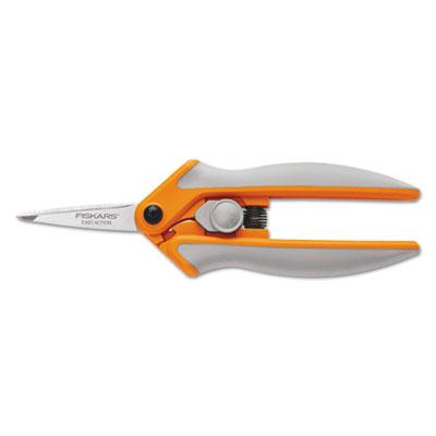 View larger image of Easy Action Micro-Tip Scissors, Pointed Tip, 5" Long, 1.75" Cut Length, Gray Straight Handle
