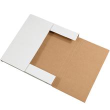 12 1/2 x 12 1/2 x 1" White Easy-Fold Mailers