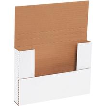 9 5/8 x 6 5/8 x 1 1/4" White Easy-Fold Mailers