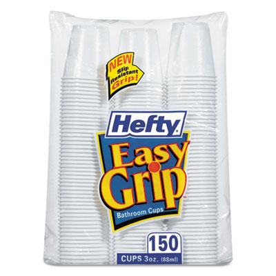 View larger image of Easy Grip Disposable Plastic Bathroom Cups, 3oz, White, 150/Pack, 12 Pks/Carton
