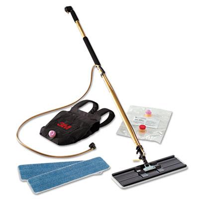 View larger image of Easy Shine Applicator Kit, 18" Wide White Microfiber Head, 43" to 63" Gold/Black Aluminum Handle