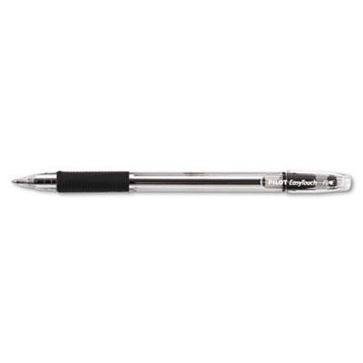 View larger image of EasyTouch Ballpoint Pen, Stick, Fine 0.7 mm, Black Ink, Clear/Black Barrel, Dozen