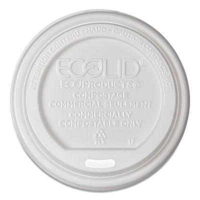View larger image of EcoLid Renewable/Compostable Hot Cup Lids, PLA Fits 8 oz Hot Cups, 50/Packs, 16 Packs/Carton