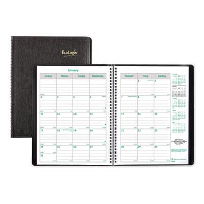 View larger image of EcoLogix Recycled Monthly Planner, EcoLogix Artwork, 11 x 8.5, Black Cover, 14-Month (Dec to Jan): 2023 to 2025