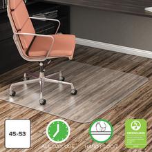 EconoMat All Day Use Chair Mat for Hard Floors, 45 x 53, Clear