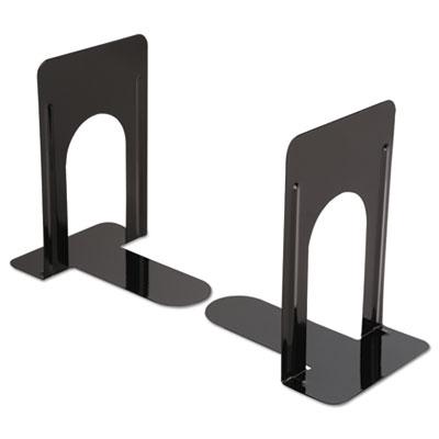 View larger image of Economy Bookends, Standard, 5.88 x 8.25 x 9, Heavy Gauge Steel, Black, 1 Pair