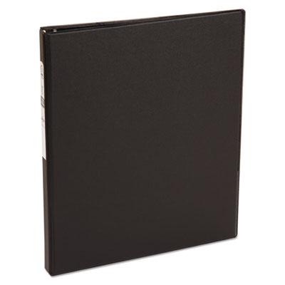 View larger image of Economy Non-View Binder with Round Rings, 3 Rings, 0.5" Capacity, 11 x 8.5, Black, (3201)
