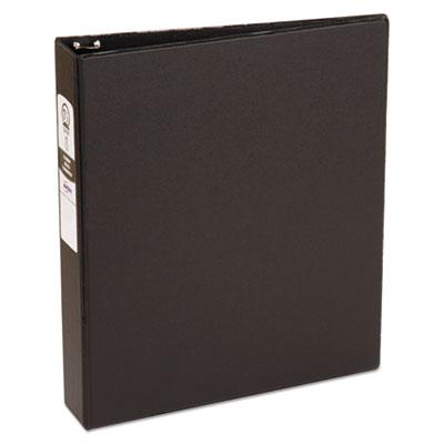 View larger image of Economy Non-View Binder with Round Rings, 3 Rings, 1.5" Capacity, 11 x 8.5, Black, (3401)