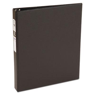 View larger image of Economy Non-View Binder with Round Rings, 3 Rings, 1" Capacity, 11 x 8.5, Black, (3301)