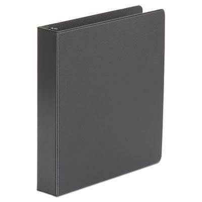 View larger image of Economy Non-View Round Ring Binder, 3 Rings, 1.5" Capacity, 11 x 8.5, Black, 4/Pack