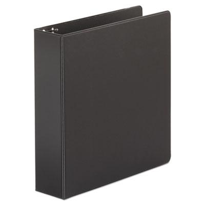 View larger image of Economy Non-View Round Ring Binder, 3 Rings, 2" Capacity, 11 x 8.5, Black, 4/Pack