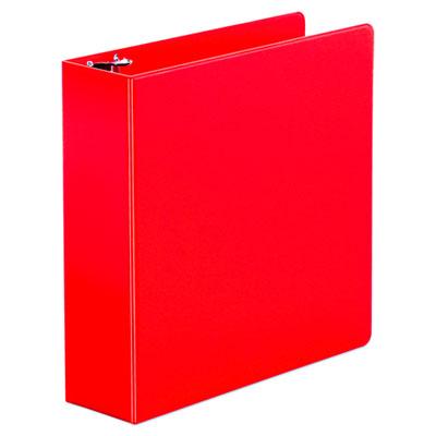 View larger image of Economy Non-View Round Ring Binder, 3 Rings, 3" Capacity, 11 x 8.5, Red