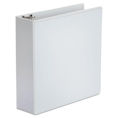 View larger image of Economy Round Ring View Binder, 3 Rings, 3" Capacity, 11 x 8.5, White, 6/Pack