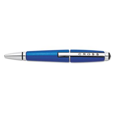 View larger image of Edge Retractable Gel Pen Gift Box, Medium 0.7mm, Black Ink, Blue Barrel