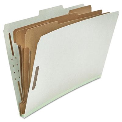 View larger image of Eight-Section Pressboard Classification Folders, 3" Expansion, 3 Dividers, 8 Fasteners, Legal Size, Gray Exterior, 10/Box