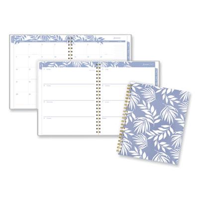 View larger image of Elena Weekly/Monthly Planner, Palm Leaves Artwork, 11 x 9.25, Blue/White Cover, 12-Month (Jan to Dec): 2024