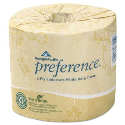 View larger image of Pacific Blue Select Bathroom Tissue, Septic Safe, 2-Ply, White, 550 Sheets/Roll, 80 Rolls/Carton