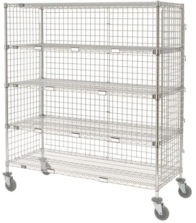 View larger image of Enclosed Wire Exchange Truck w/5 Shelves, 800 lb. Capacity, 36"L x 24"W x 69"H