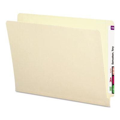 View larger image of End Tab Folders with Antimicrobial Product Protection, Straight Tab, Letter Size, Manila, 100/Box