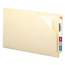 End Tab Jackets with Reinforced Tabs, Straight Tab, Legal Size, 11-pt Manila, 100/Box