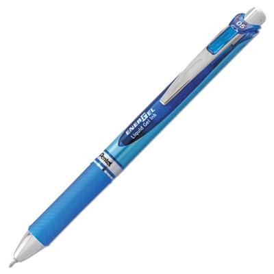 View larger image of EnerGel RTX Gel Pen, Retractable, Fine 0.5 mm Needle Tip, Blue Ink, Blue/Light Blue Barrel