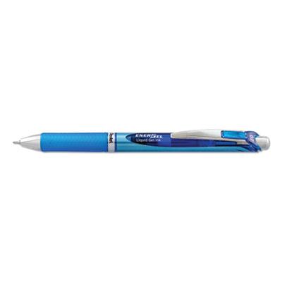 View larger image of EnerGel RTX Gel Pen, Retractable, Medium 0.7 mm, Blue Ink, Blue/Light Blue Barrel