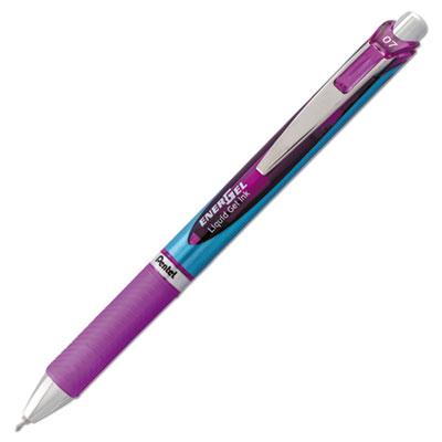 View larger image of EnerGel RTX Gel Pen, Retractable, Medium 0.7 mm Needle Tip, Violet Ink, Violet/Blue Barrel