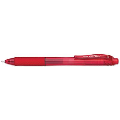 View larger image of EnerGel-X Gel Pen, Retractable, Fine 0.5 mm Needle Tip, Red Ink, Translucent Red/Red Barrel, Dozen